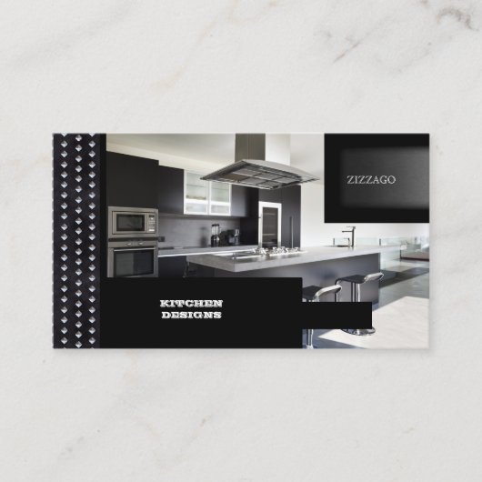 KITCHEN Designs Black Metal Visitenkarte (Vorderseite)