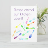 Kitchen Event Einladung (Stehend Vorderseite)