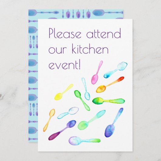 Kitchen Event Einladung (Vorne/Hinten)