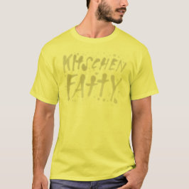 Kitchen Fatty Greasy Logo T - Shirt Gelb