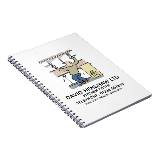 Kitchen Fitter Notebook Notizblock (Rechte Seite)