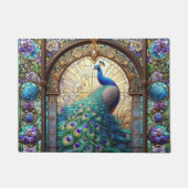 Kitchen Floor Mat Peacock Festglas Fußmatte (Vorderseite)