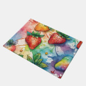 Kitchen Floor Mat Strawberry Erdbeeren Fußmatte (Schrägansicht)