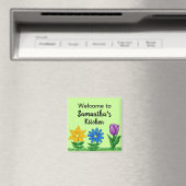 Kitchen Floral Garden Personalisierte Namensmagnet Magnet (In Situ (Geschirrspüler))
