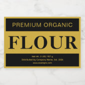 Kitchen Flour Label Custom Storage Sticker Lebensmitteletikett (Einzelnes Label)