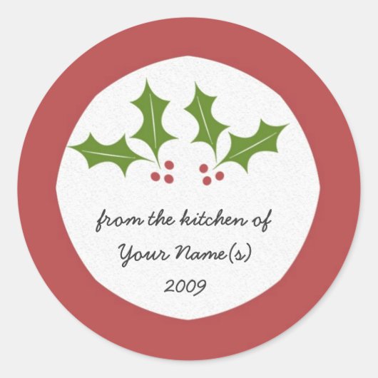 Kitchen-Geschenksticker Runder Aufkleber (Vorderseite)