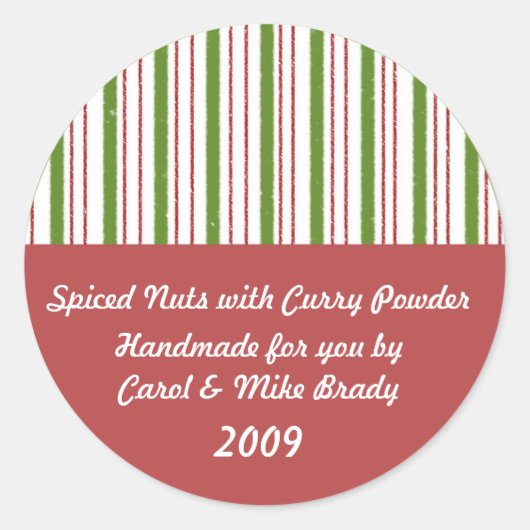 Kitchen-Geschenksticker Runder Aufkleber (Vorderseite)