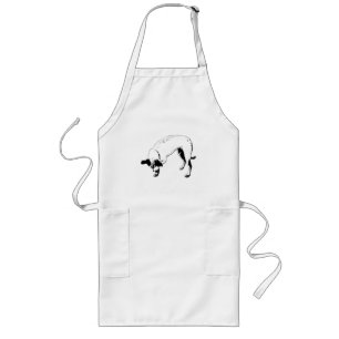 Kitchen Grinsen Terrier Lange Schürze