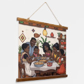 KITCHEN Hangband Wandteppich Mit Holzrahmen (Gewinkelt)