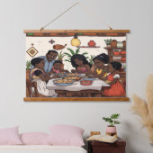 KITCHEN Hangband Wandteppich Mit Holzrahmen (Schlafzimmer)