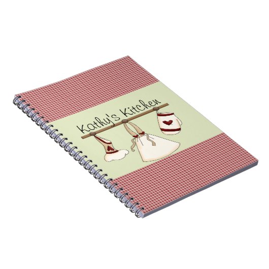 Kitchen Hearts Notebook Notizblock (Rechte Seite)