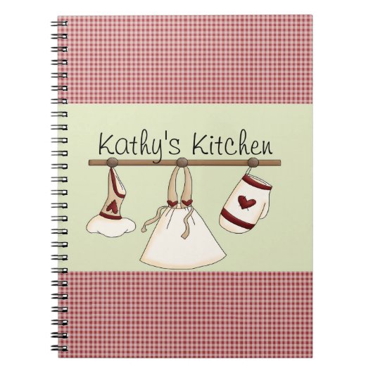 Kitchen Hearts Notebook Notizblock (Vorderseite)