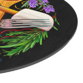 Kitchen Hexe Herbal Pentagramm Pentagram Schneidebrett (Ecke)