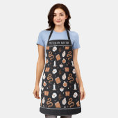 Kitchen Hexe Mystic Boho Crystal Skull Halloween Schürze (Getragen)