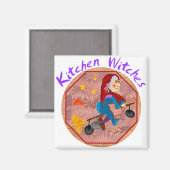 Kitchen Hexenmagnete Magnet (Vorderseite/Rückseite)