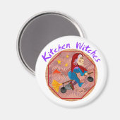 Kitchen Hexenmagnete Magnet (Vorderseite/Rückseite)