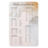 Kitchen Konversionen modern abstract blush pink Magnet (Vertikal)