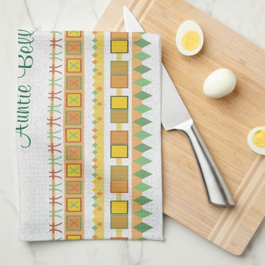 Kitchen lebhafter Muster-Tante Handtuch (Viertel Falte)