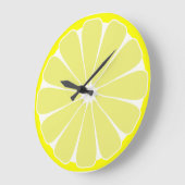 Kitchen Lemon Fruchtwand Uhrengeschenk Große Wanduhr (Winkel)