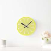 Kitchen Lemon Fruchtwand Uhrengeschenk Runde Wanduhr (Zuhause)