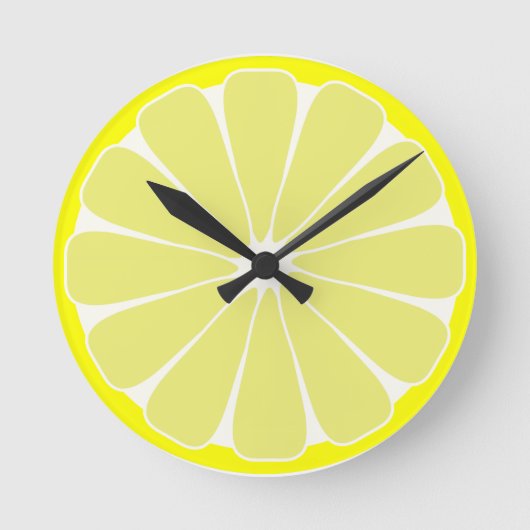 Kitchen Lemon Fruchtwand Uhrengeschenk Runde Wanduhr (Vorderseite)