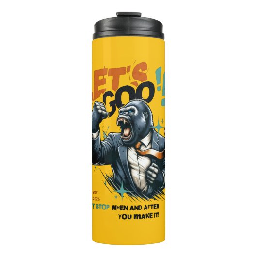 KITCHEN LET'S GOO LESSONS LEARN THERMAL TUMBLER THERMOSBECHER (Vorderseite)