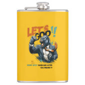 KITCHEN LET'S GOO LESSONS LEARN VINYL WRAP FLASK  FLACHMANN (Vorderseite)