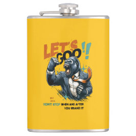 KITCHEN LET'S GOO LESSONS LEARN VINYL WRAP FLASK  FLACHMANN