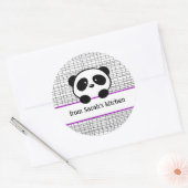 Kitchen Lila Black Panda Canning Stickers (Umschlag)