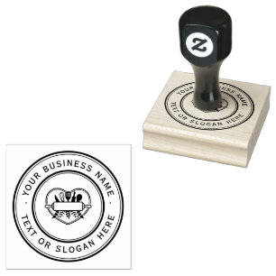 KITCHEN-Logo für benutzerdefinierte Unternehmen Gr Gummistempel