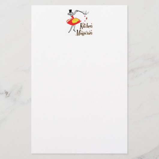 Kitchen Magician Custom Retro Art Stationierung Briefpapier (Vorderseite)