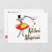 Kitchen Magician Custom Retro Rezept Karte (Vorne/Hinten)