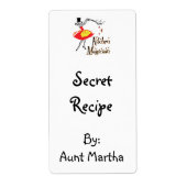 Kitchen Magician Custom Retro Rezept Labels (Vorne)