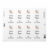 Kitchen Magician Custom Retro Rezept Labels (Vorne)