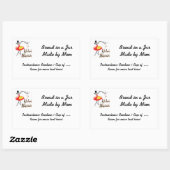 Kitchen Magician individuell anpassbare Rezept Sti Rechteckiger Aufkleber (Blatt)