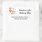 Kitchen Magician individuell anpassbare Rezept Sti Rechteckiger Aufkleber (Tasche)