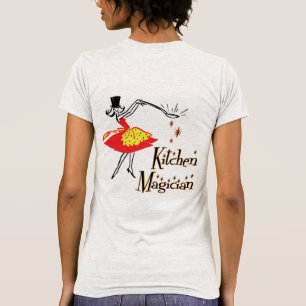 Kitchen Magician Personalizable Retro Koch Kunst T-Shirt