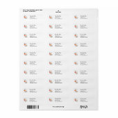 Kitchen Magician Retro Cook Address Labels (Vorne)