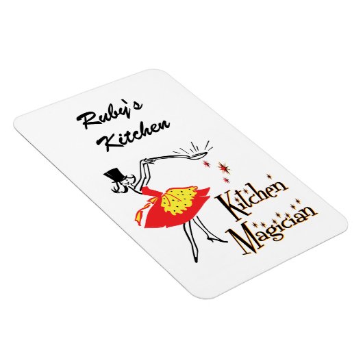 Kitchen Magician Retro Custom Kühlschrankmagnet Magnet (Rechte Seite)
