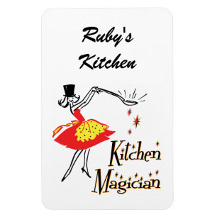 Kitchen Magician Retro Custom Kühlschrankmagnet Magnet