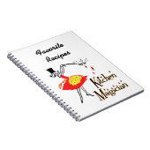 Kitchen Magician Retro Custom Rezept Notebook Notizblock (Rechte Seite)
