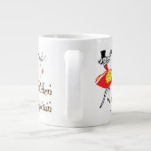 Kitchen Magician Retro Kochkunst Jumbo-Tasse (Rückseite)