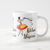 Kitchen Magician Retro Kochkunst Jumbo-Tasse (Rechts)