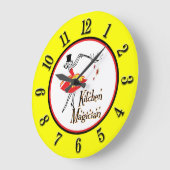 Kitchen Magician Retro Nummern Wall Uhr (Winkel)
