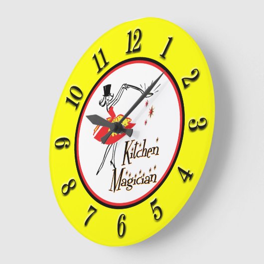 Kitchen Magician Retro Nummern Wall Uhr (Winkel)