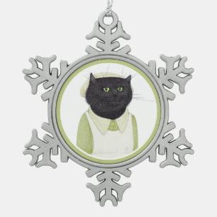 KITCHEN MAID CAT Zinnschneeflake Ornament
