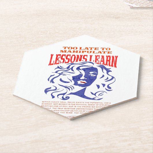 KITCHEN MANIPULATE LESSONS LEARN PAPER COASTER UNTERSETZER (angewinkelt)