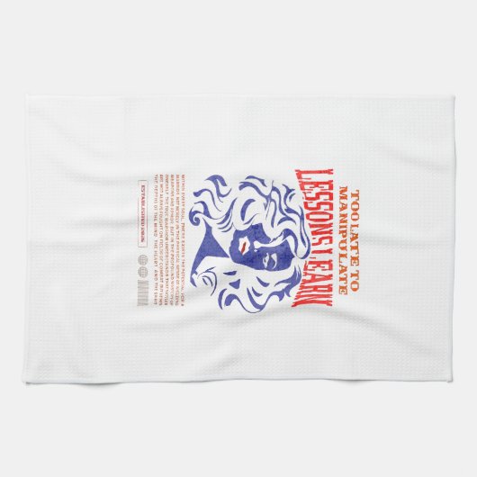 KITCHEN MANIPULATE LESSONS LEARN TOWEL GESCHIRRTUCH (Horizontal)