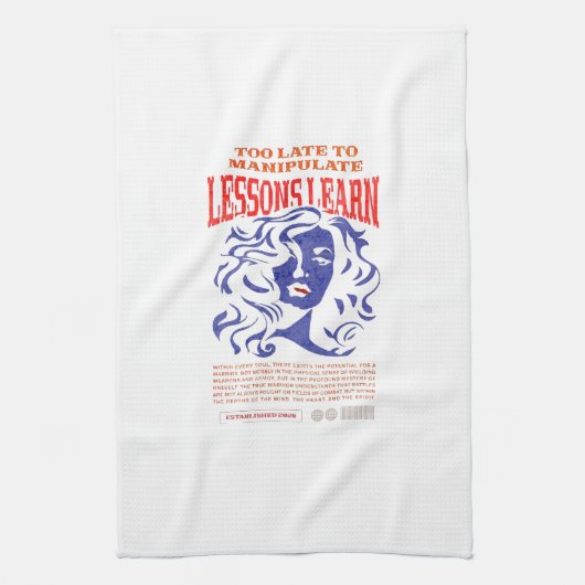 KITCHEN MANIPULATE LESSONS LEARN TOWEL GESCHIRRTUCH (Vertikal)