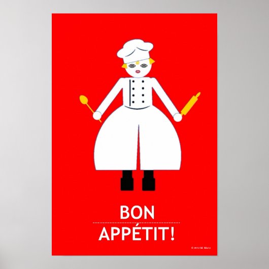Kitchen Martzkin "Bon Appétit!" Poster (Vorne)
